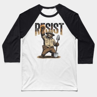 Smokey The Resist Bear Nation Park Men Women Baseball T-Shirt